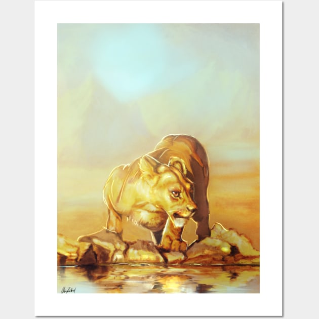 Lioness 02 Wall Art by Artofokan